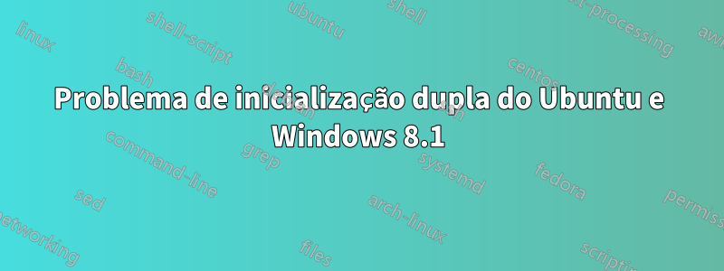 Problema de inicialização dupla do Ubuntu e Windows 8.1