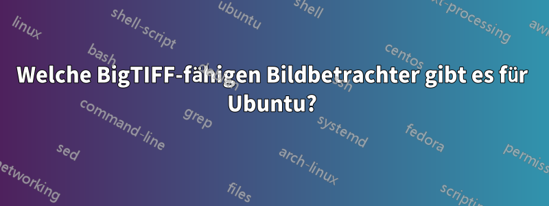 Welche BigTIFF-fähigen Bildbetrachter gibt es für Ubuntu?