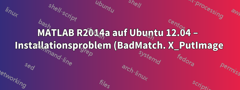 MATLAB R2014a auf Ubuntu 12.04 – Installationsproblem (BadMatch. X_PutImage)