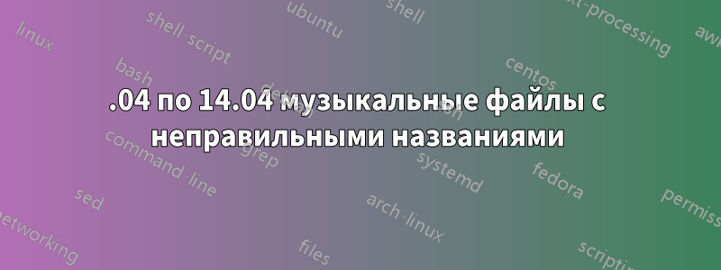 12.04 по 14.04 музыкальные файлы с неправильными названиями