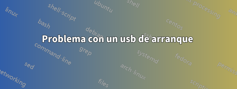 Problema con un usb de arranque