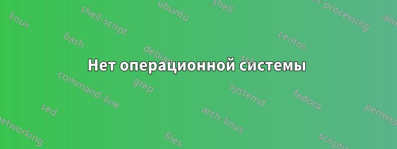 Нет операционной системы