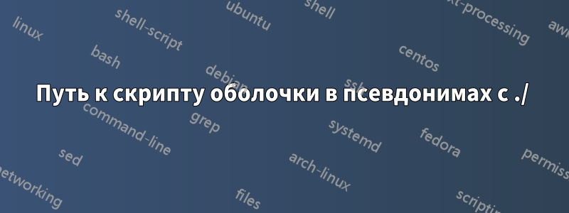 Путь к скрипту оболочки в псевдонимах с ./