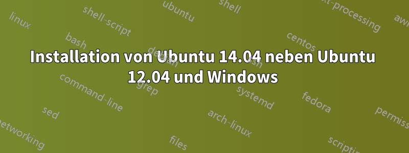 Installation von Ubuntu 14.04 neben Ubuntu 12.04 und Windows