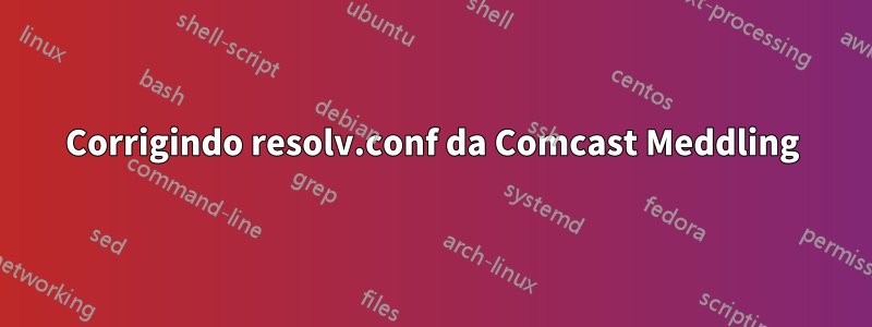 Corrigindo resolv.conf da Comcast Meddling