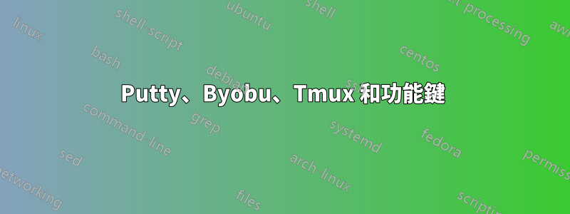 Putty、Byobu、Tmux 和功能鍵