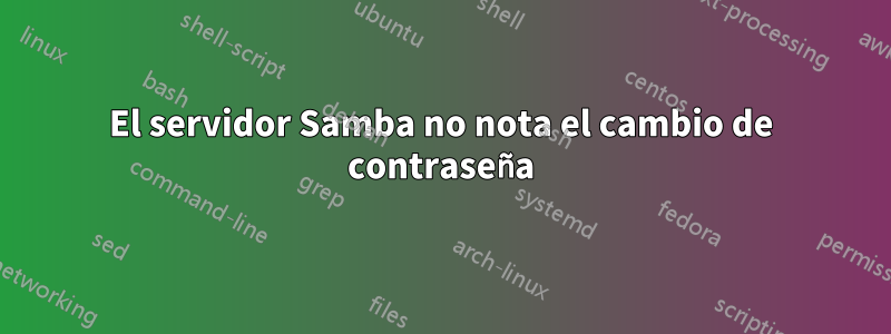 El servidor Samba no nota el cambio de contraseña