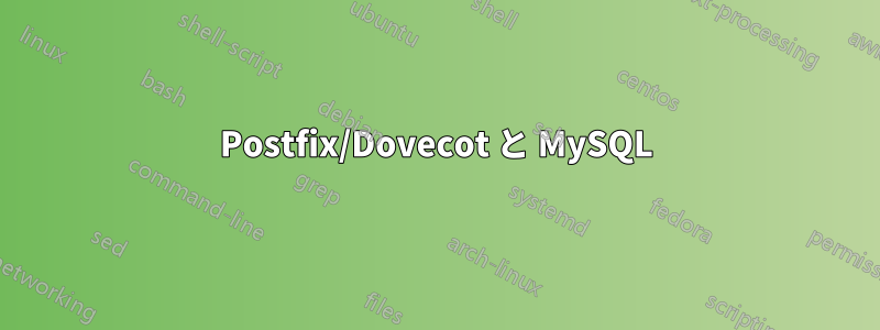 Postfix/Dovecot と MySQL