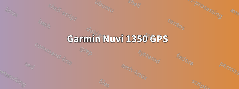 Garmin Nuvi 1350 GPS 