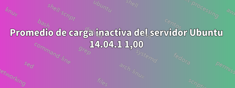 Promedio de carga inactiva del servidor Ubuntu 14.04.1 1,00