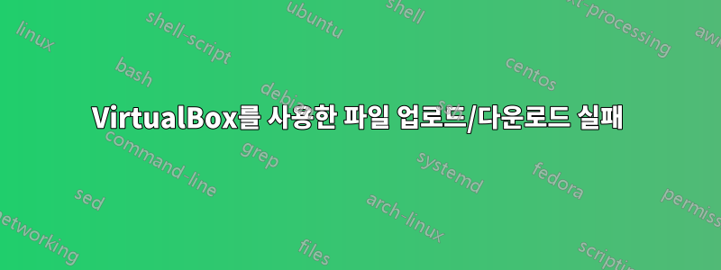 VirtualBox를 사용한 파일 업로드/다운로드 실패