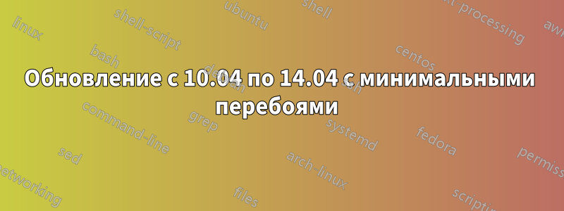 Обновление с 10.04 по 14.04 с минимальными перебоями 