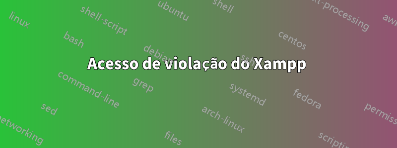 Acesso de violação do Xampp