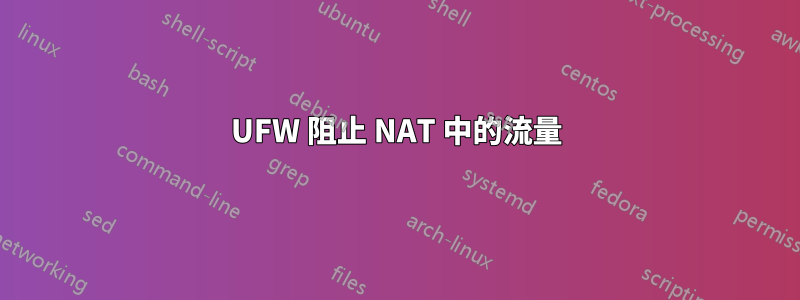 UFW 阻止 NAT 中的流量