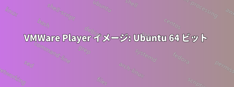 VMWare Player イメージ: Ubuntu 64 ビット