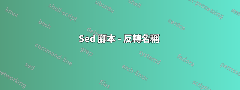 Sed 腳本 - 反轉名稱