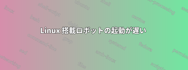 Linux 搭載ロボットの起動が遅い