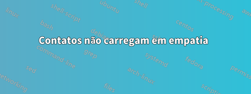 Contatos não carregam em empatia 