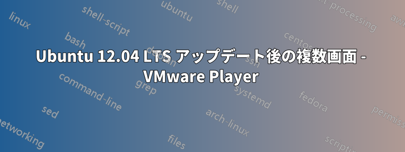 Ubuntu 12.04 LTS アップデート後の複数画面 - VMware Player