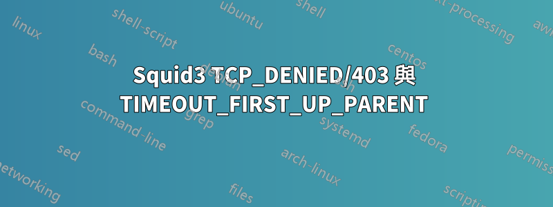 Squid3 TCP_DENIED/403 與 TIMEOUT_FIRST_UP_PARENT