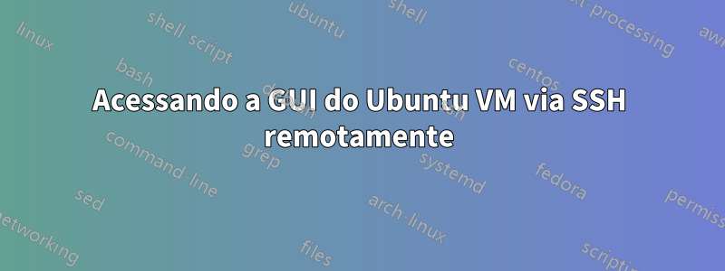 Acessando a GUI do Ubuntu VM via SSH remotamente