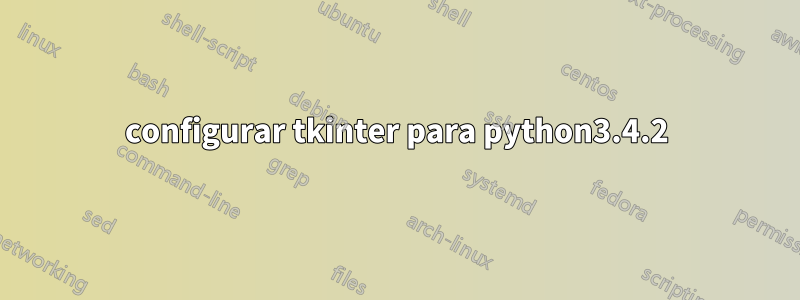 configurar tkinter para python3.4.2