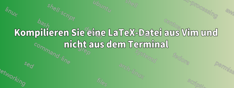 Kompilieren Sie eine LaTeX-Datei aus Vim und nicht aus dem Terminal