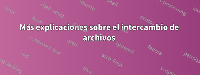 Más explicaciones sobre el intercambio de archivos