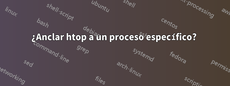 ¿Anclar htop a un proceso específico?