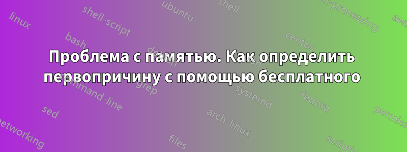 Проблема с памятью. Как определить первопричину с помощью бесплатного