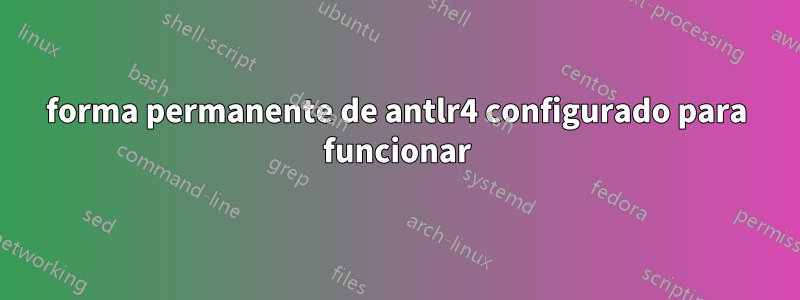 forma permanente de antlr4 configurado para funcionar