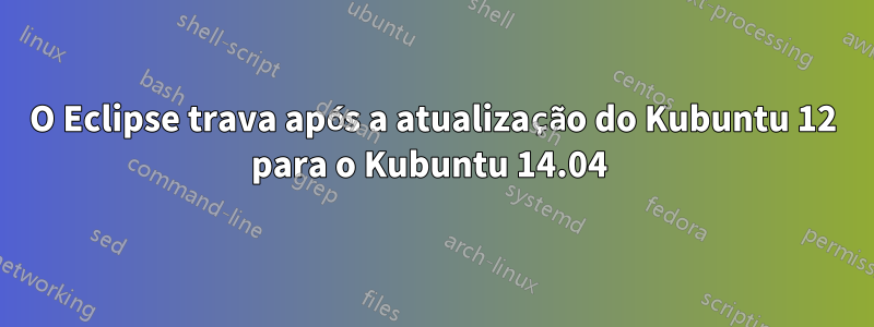 O Eclipse trava após a atualização do Kubuntu 12 para o Kubuntu 14.04 