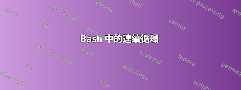 Bash 中的連續循環