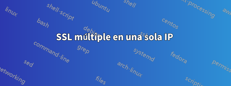 SSL múltiple en una sola IP