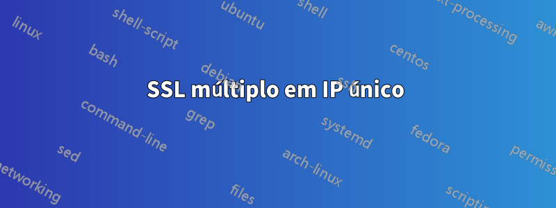 SSL múltiplo em IP único