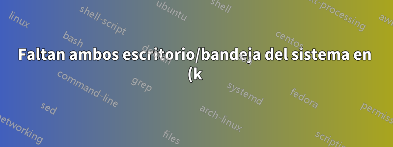 Faltan ambos escritorio/bandeja del sistema en (k)ubuntu 15.04-64bit