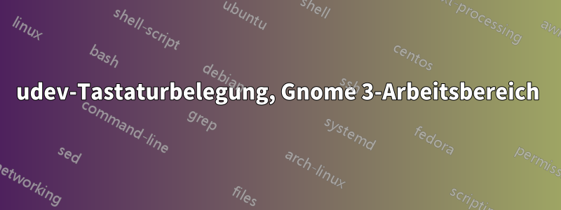 udev-Tastaturbelegung, Gnome 3-Arbeitsbereich