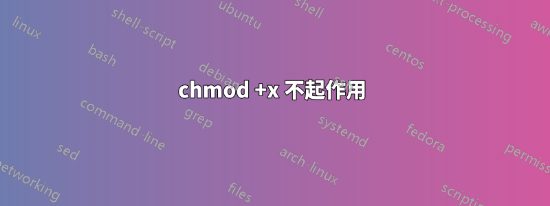 chmod +x 不起作用