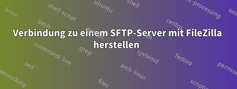 Verbindung zu einem SFTP-Server mit FileZilla herstellen