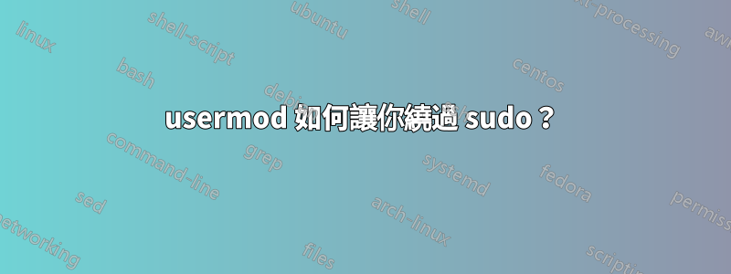 usermod 如何讓你繞過 sudo？