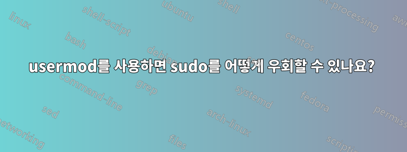 usermod를 사용하면 sudo를 어떻게 우회할 수 있나요?