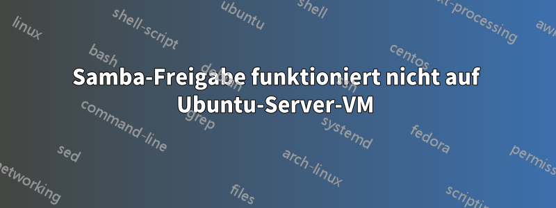 Samba-Freigabe funktioniert nicht auf Ubuntu-Server-VM