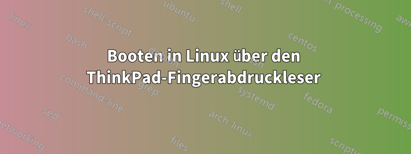 Booten in Linux über den ThinkPad-Fingerabdruckleser