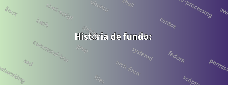 História de fundo: