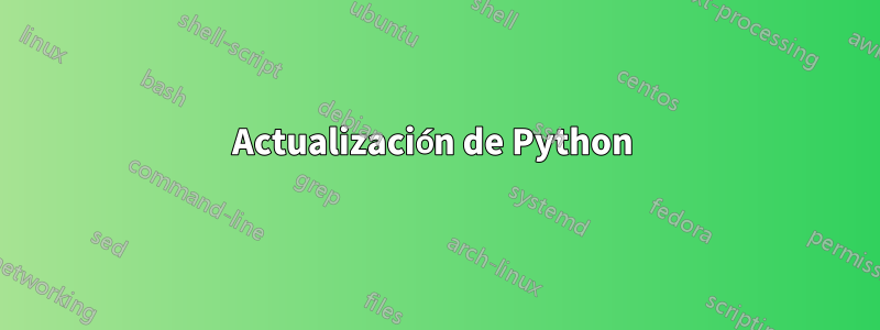 Actualización de Python 