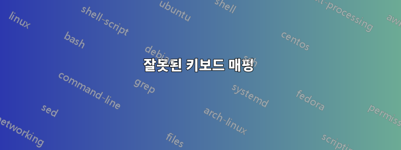 잘못된 키보드 매핑