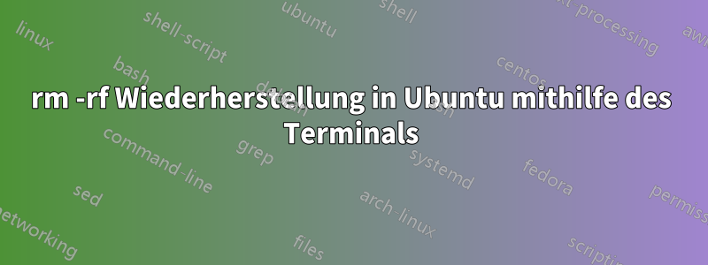 rm -rf Wiederherstellung in Ubuntu mithilfe des Terminals