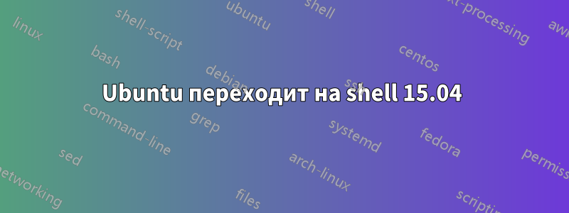 Ubuntu переходит на shell 15.04