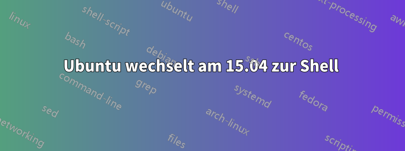 Ubuntu wechselt am 15.04 zur Shell