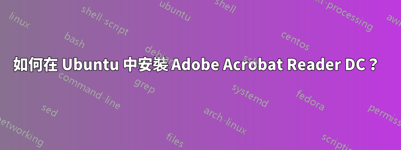 如何在 Ubuntu 中安裝 Adob​​e Acrobat Reader DC？ 